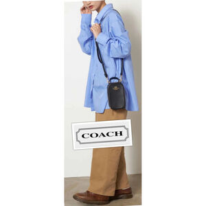 Coach Authentic Eva Phone 2-Way Small Minimalist Crossbody Shoulder Bag like NEW